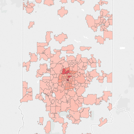IUPUI Employees by Zip Code